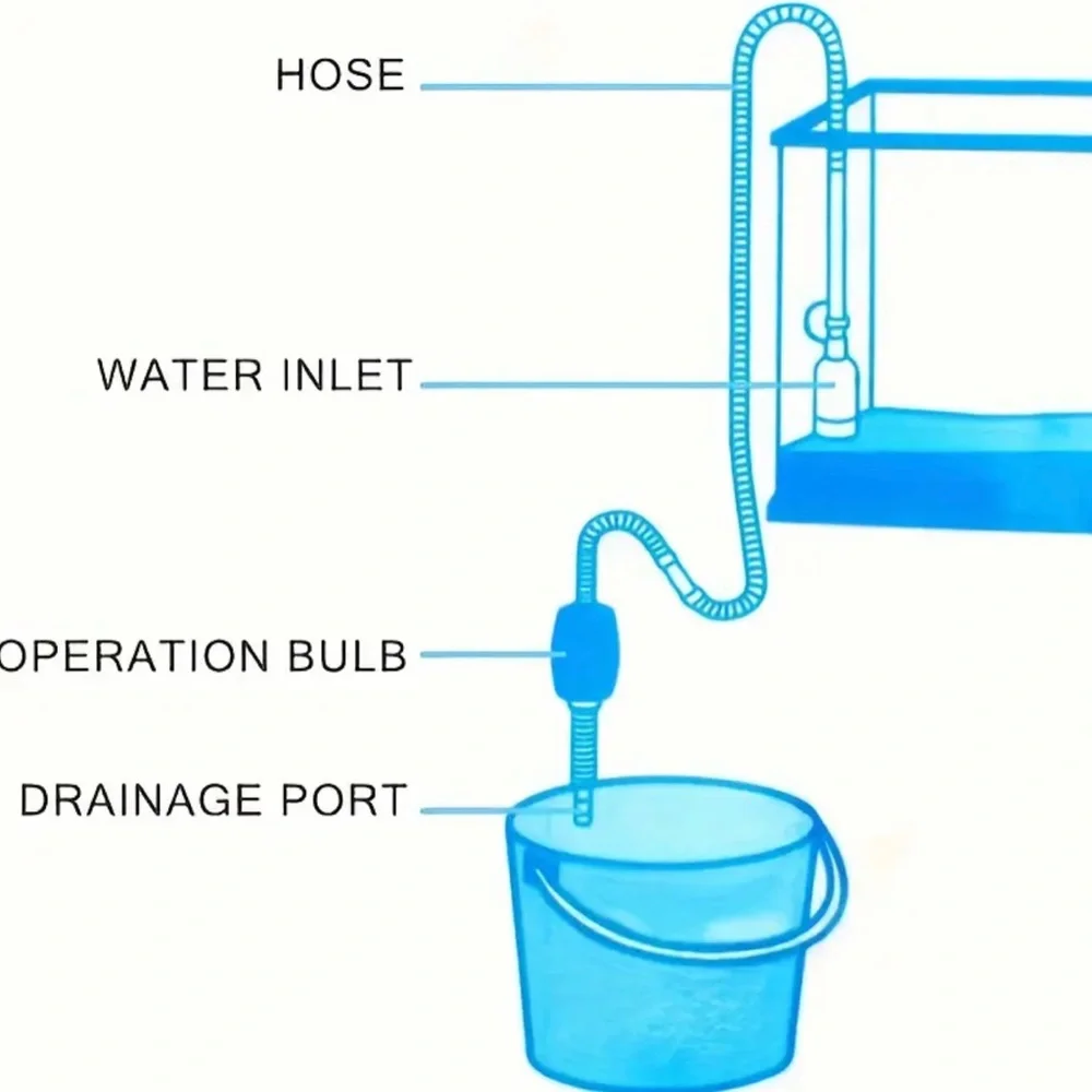 Aquarium Water Changer, Fish Tank Manual Siphon Water Changer, Fish Tank Filter